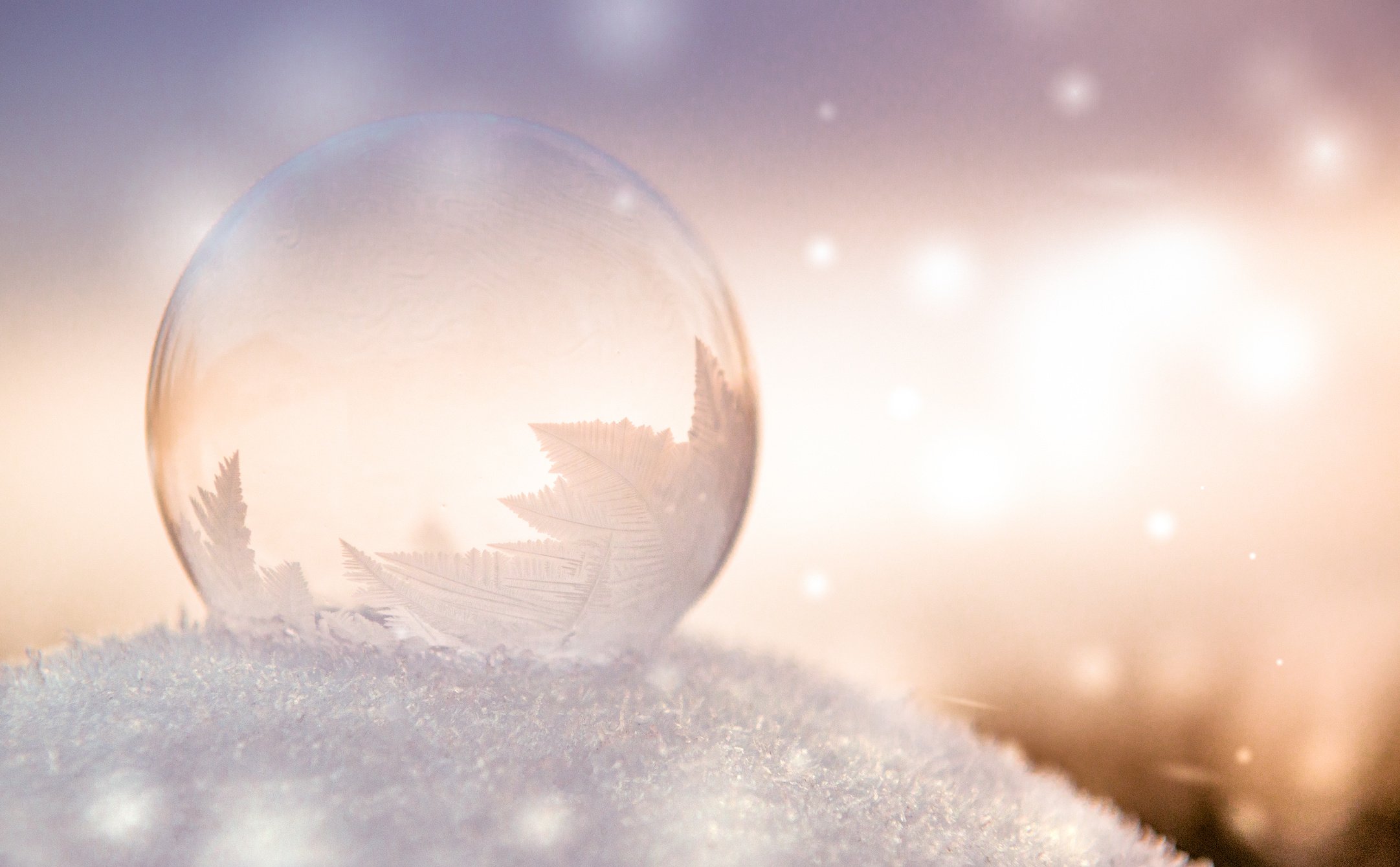 Magic snow globes